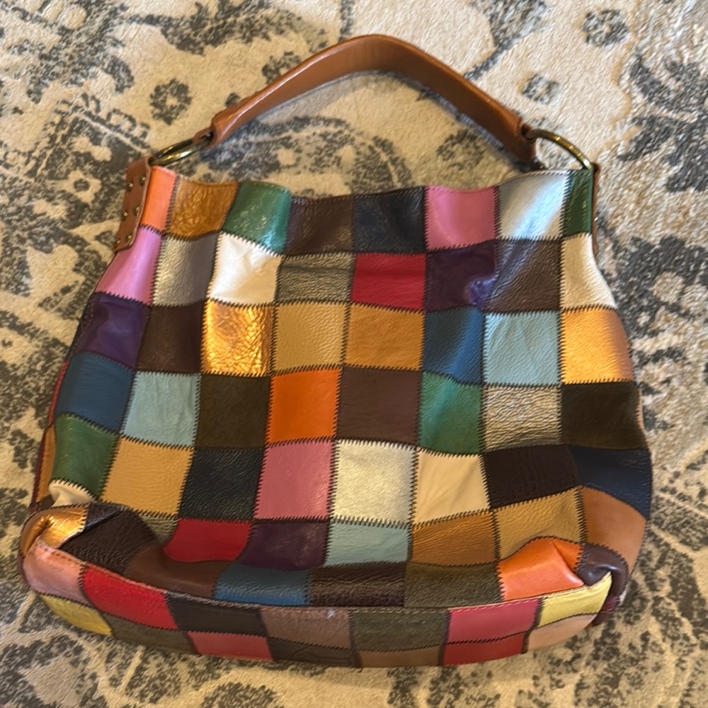 Stella & Max Multicolor Patchwork Shoulder Bag